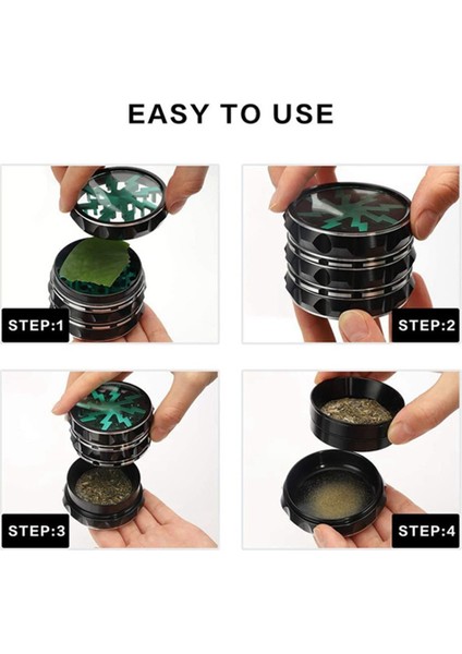 2,5 Inç Öğütücü Alüminyum Siyah Manuel Öğütücü Baharat Öğütücü Tuz Ve Karabiber Öğütücü (Yurt Dışından) indirimleri