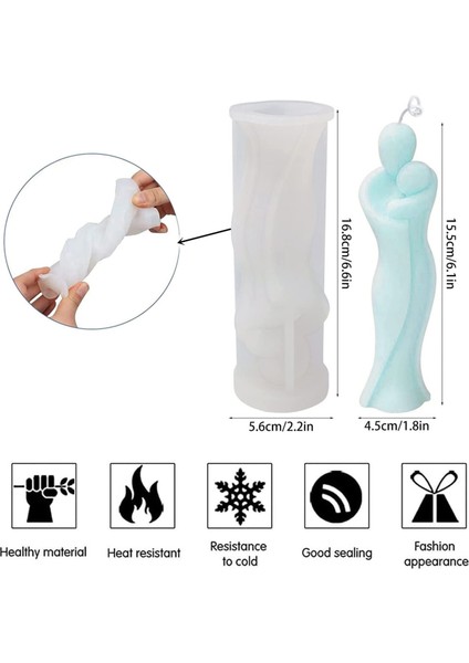 Vücut Mumları Silikon Kalıplar 3d Anne Aşk Vücut Şekli Soyut Dıy Vücut Sanatı Mum Şekli 3d Yapımı Mum (Yurt Dışından) indirimleri