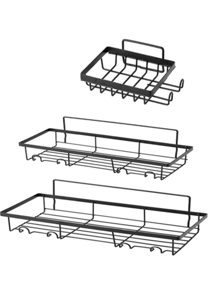 Duş Rafı Düzenleyici (2 Paket) 2 Sabunluk, Banyo Sepeti Rafları, Sondaj Yok Duvara Monte Duş Depolama (Yurt Dışından)