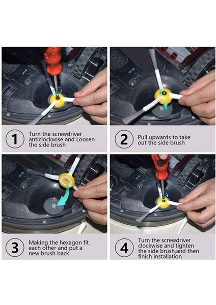 3- Yan Fırça 600 700 Serisi 620 630 650 660 760 770 780 Robot Süpürge Yedek Parçası (Yurt Dışından) indirimleri