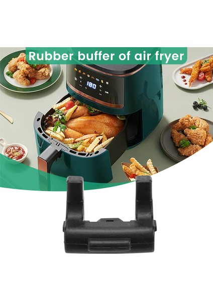 16 Adet Hava Fritöz Tepsisi Vortex Kauçuk Tampon Silikon Hava Fritöz Aksesuarları Koruyucu Ayaklar Lastik Uçlar (Yurt Dışından)
