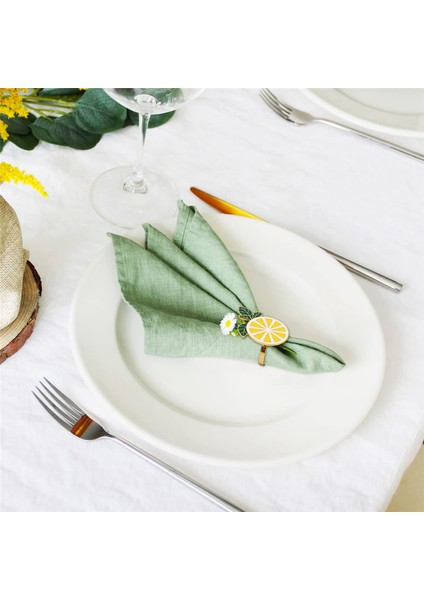 6 Adet Limon Peçete Halkaları Metal Limon Peçete Tutucu Çiftlik Evi Altın Meyve Peçete Toka Yaz Düğün Için (Yurt Dışından) indirimleri