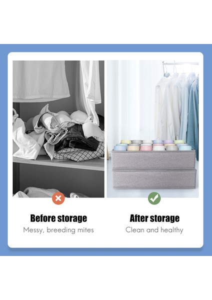 2 Paket Çorap Iç Çamaşırı Çekmece Organizatörü Katı Alt, 30 Hücreli Dolap Dolap Saklama Kutuları Giysi Bölücü (Yurt Dışından) indirimleri