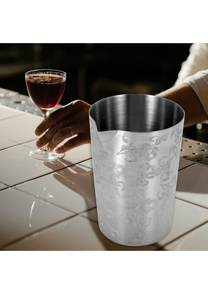 Paslanmaz Çelik Karıştırma Bardağı 500 Ml Kokteyl Bardağı Moskova Fincan Barmenlik Aracı Bar Kokteyl Cam Kahve Süt Çay Bardağı Karıştırma Cam 1 Adet (Yurt Dışından)