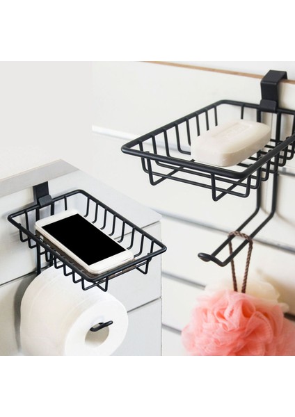 Tankın Üzerinde Tuvalet Kağıdı Tutacağı Banyo Dolabı Kapı Rafında Asılı Rulo Kağıt Tutucu Saklama Ruloları/Telefon (Yurt Dışından)