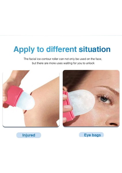 Göz Torbaları Kontur Kaldırma Aracı Güzellik Aracı Cilt Bakımı Yüz Masajı Buz Topları Kalıp Yüz Masajı Silikon Buz Kare, A (Yurt Dışından) fırsatları