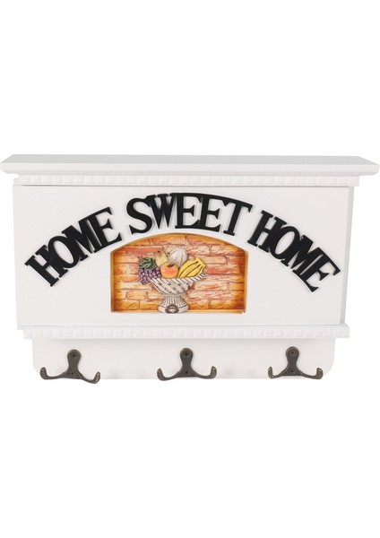 Duvar Anahtarlık Için Posta Tutucu Duvar Beyaz Dekoratif Giriş Düzenleyici Duvar Anahtar Tutucu Organizatör (Yurt Dışından)