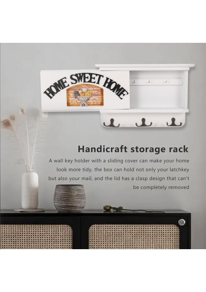 Duvar Anahtarlık Için Posta Tutucu Duvar Beyaz Dekoratif Giriş Düzenleyici Duvar Anahtar Tutucu Organizatör (Yurt Dışından) modelleri