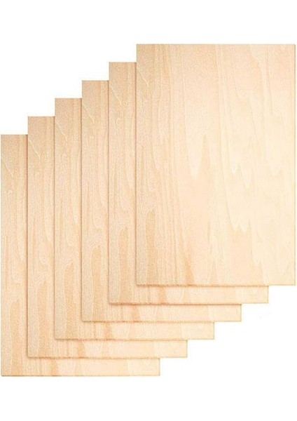 10 Adet Ev Ahşap El Sanatları Kontrplak Levhalar Dıy Decro Ahşap Cips Balsa Oyuncaklar Oyma Plakası Evrensel Çocuklar Için Model Yapımı (Yurt Dışından)