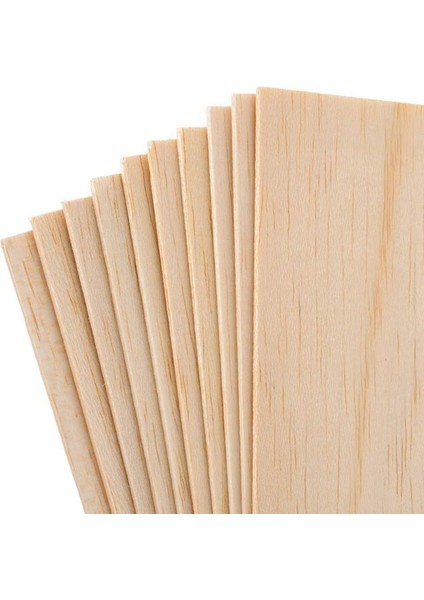 10 Adet Ev Ahşap El Sanatları Kontrplak Levhalar Dıy Decro Ahşap Cips Balsa Oyuncaklar Oyma Plakası Evrensel Çocuklar Için Model Yapımı (Yurt Dışından)