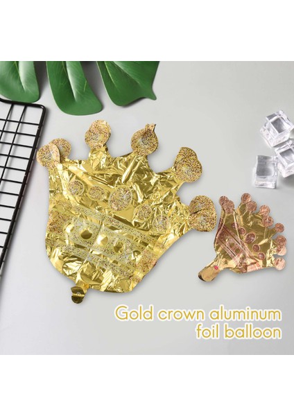 14 Adet Taç Balonlar Altın Folyo Taç Balon Doğum Günü Düğün Parti Için Bebek Duş Süslemeleri 4 Dev Ve 10 Mini Boyutu (Yurt Dışından)