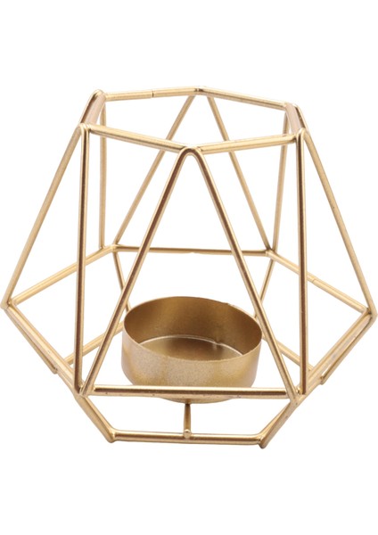 4 Adet Metal Geometrik Tasarım Çay Işık Adak Mumluklar, Düğün Ev Dekorasyonu Için Hollow Mumluklar (Yurt Dışından) indirimleri