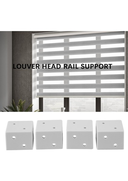 Inç Kör Braketler Beyaz Profil Kutusu Montaj Braketi Pencere Panjurları Başlık Braketi (Yurt Dışından) fiyatları