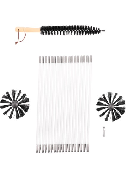 22 Adet Baca Temizleme Fırçası, 18 Naylon Çubuklu Kanal Havalandırma Temizleme Seti, Şömine/Kurutucu Havalandırma/Kanalizasyon Borusu/Davlumbaz Için (Yurt Dışından) modelleri