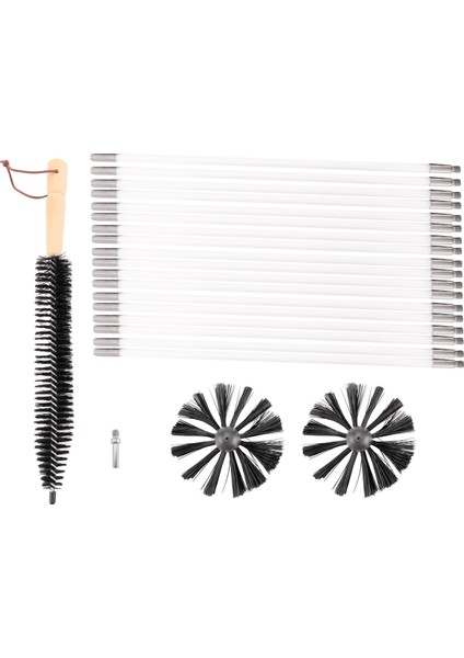 22 Adet Baca Temizleme Fırçası, 18 Naylon Çubuklu Kanal Havalandırma Temizleme Seti, Şömine/Kurutucu Havalandırma/Kanalizasyon Borusu/Davlumbaz Için (Yurt Dışından) fırsatları