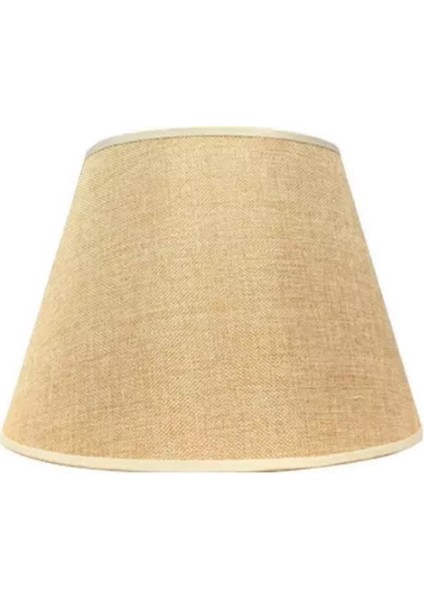 Masa Lambası Abajur Aksesuarları E27 Keten Başucu Lambası Duvar Lambası Zemin Lambası Gölge Kumaş Alt Çapı 30 Cm Sarı (Yurt Dışından)
