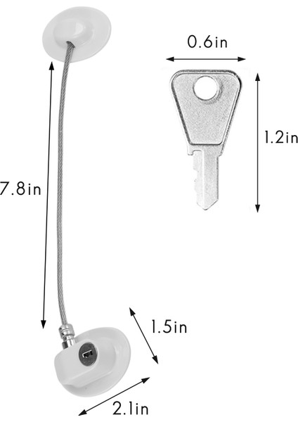 Gui xulian 2 Adet Buzdolabı Kilidi, Çocuklar Için Buzdolabı Kilidi, Çocuklar Için Mini Buzdolabı Kilitleri, Dondurucu Kilidi, Buzdolabı Kapısında Kullanılan (Yurt Dışından)