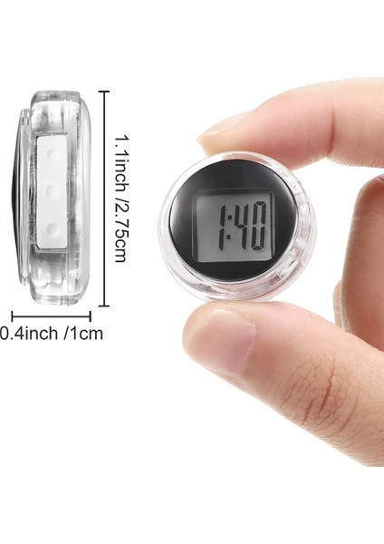 3 Parça Mini Motosiklet Saatleri Su Geçirmez Yapışkanlı Motosiklet Montajlı Saat Araç, Oto, Araba, Suv Için Dijital Saatler (Yurt Dışından) fiyatları