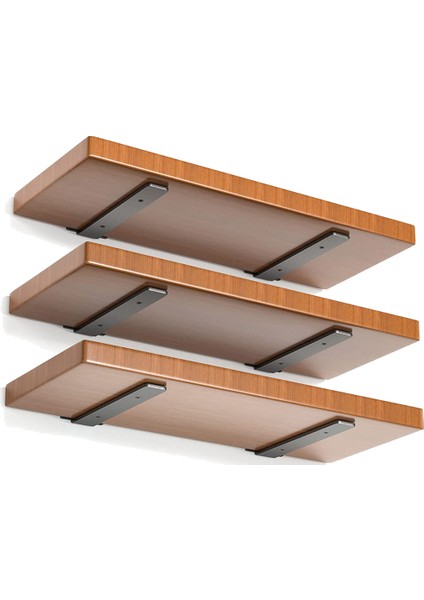 Görev Raf Destekleri, 2 Paket Yüzer Raf Destekleri, Modern Demir Kaplamalı Rustik Endüstriyel Raf Destekleri 10 Inç (Yurt Dışından) modelleri