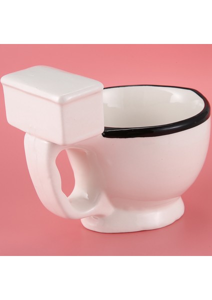 Yenilik Tuvalet Seramik Kulplu Kupa 300 Ml Kahve Çay Süt Dondurma Fincan Hediyeler Için Komik (Yurt Dışından)