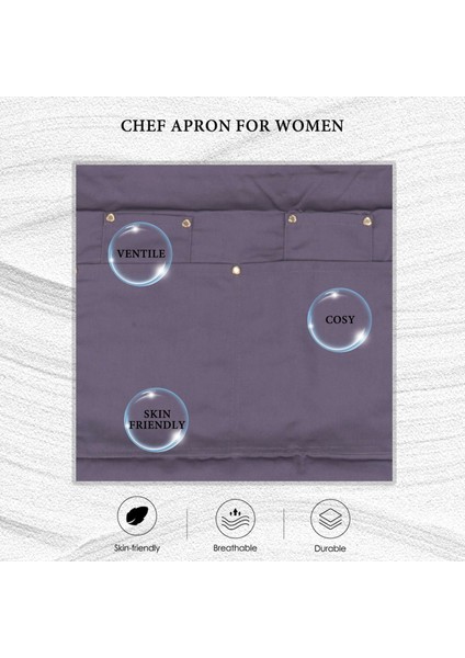 Şef Önlüğü - Erkek Bayan Sırt Önlüğü, Barbekü Ve Izgara Için Ayarlanabilir Askılı Ve Cepli Yemek Pişirme (Gri) (Yurt Dışından) fırsatları