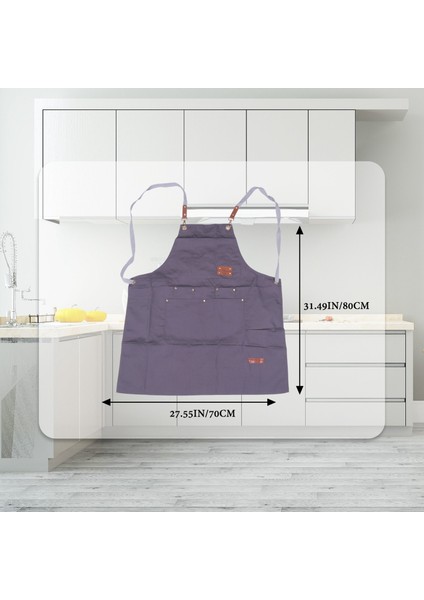 Şef Önlüğü - Erkek Bayan Sırt Önlüğü, Barbekü Ve Izgara Için Ayarlanabilir Askılı Ve Cepli Yemek Pişirme (Gri) (Yurt Dışından) indirimleri