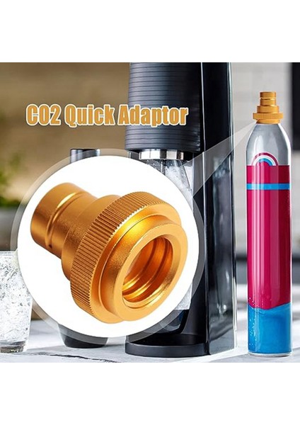 Terra/Art//Duo Makinesi Soda Adaptörü Tr21-4 Dişli Valf Dolum 2 Takım (Mavi) (Yurt Dışından)