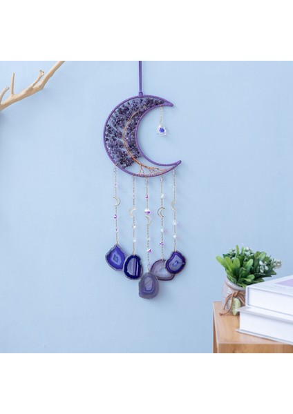 Doğal Taş Duvar Süsleri Şifa Kristal Taş Taş Dream Catcher Yatak Odası Bahçe Ev Dekorasyon (Yurt Dışından) fırsatları