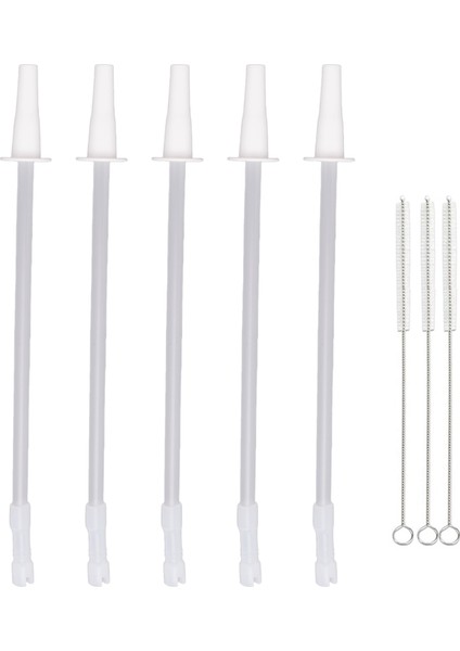Uyumlu Galon Şişe, 128 Oz 64 Oz Galon Sürahi Için Yeniden Kullanılabilir Ayarlanabilir Pipetler, 1/Yarım Galon Su Şişesi - 5 Pipet Seti (Yurt Dışından)
