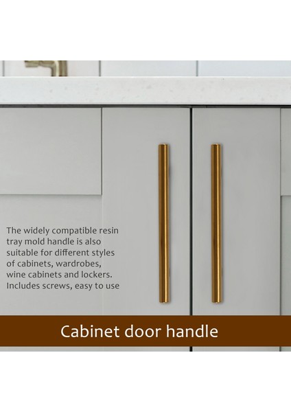 8 Adet Altın Gümüş Kolları Donanım Paslanmaz Çelik Çekmece Çeker, Mutfak Banyo Mobilyaları Için Dolap Kapı Kolları (Yurt Dışından) fırsatları