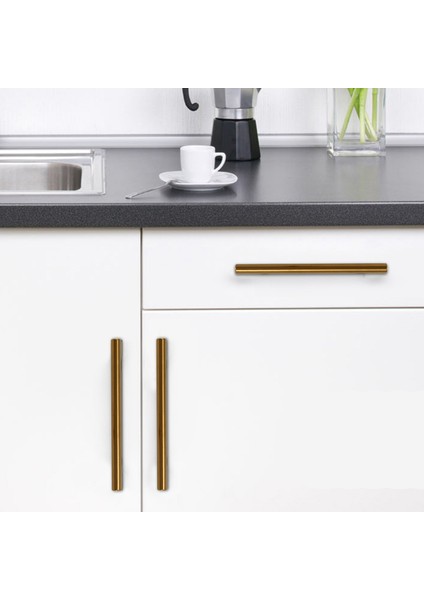 8 Adet Altın Gümüş Kolları Donanım Paslanmaz Çelik Çekmece Çeker, Mutfak Banyo Mobilyaları Için Dolap Kapı Kolları (Yurt Dışından) indirimleri