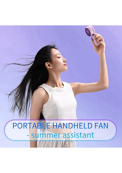 Mini Fanlar, Usb Şarj Edilebilir Kişisel Fan, Pille Çalışan Küçük El Fanı Seyahat/Kamp/Dış Mekan/Ev/Ofis 3 Adet (Yurt Dışından)