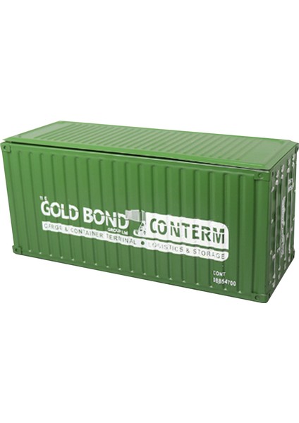 Endüstriyel Tarzı Demir Konteyner Doku Kutusu Çekmeceli Metal Peçete Havlu Kılıfı Retro Masaüstü Süsler Ev Dekor-Yeşil (Yurt Dışından)