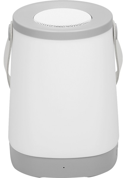Çok Fonksiyonlu Renkli Gece Lambası Müzik Hoparlörü/Radyo Modu Dış Mekan Kamp Lambası Bluetooth Uyumlu Gri (Yurt Dışından)