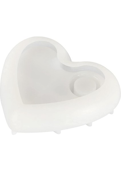 Silikon Şekil Mumluk Kalp Şeklinde Silikon Şekiller Şamdan Tepsi Takı Organizatör Için Epoksi Reçine (Yurt Dışından)