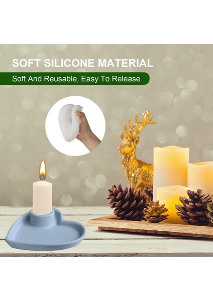 Silikon Şekil Mumluk Kalp Şeklinde Silikon Şekiller Şamdan Tepsi Takı Organizatör Için Epoksi Reçine (Yurt Dışından) indirimleri