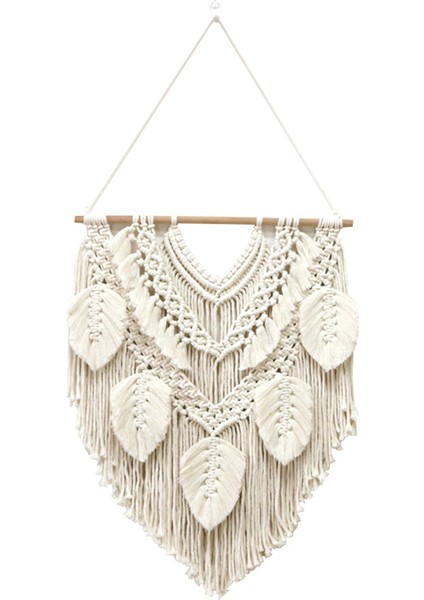 Bohemian El Yapımı Duvar Sanatı Halıları Boho Makrome Duvar Dekor Şık Goblen El Dokuma Kolye Süslemeleri Için (Yurt Dışından)