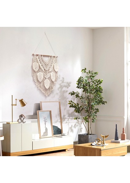 Bohemian El Yapımı Duvar Sanatı Halıları Boho Makrome Duvar Dekor Şık Goblen El Dokuma Kolye Süslemeleri Için (Yurt Dışından) modelleri