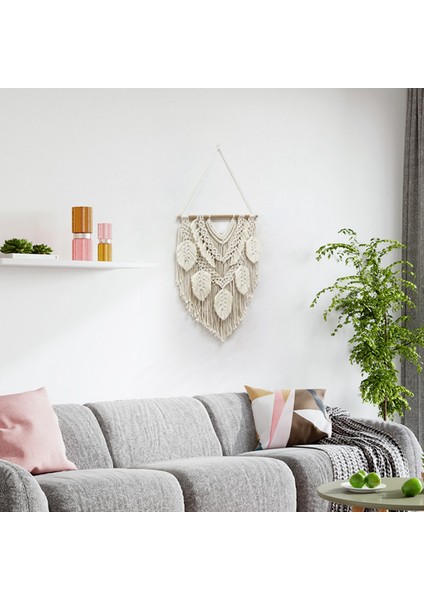 Bohemian El Yapımı Duvar Sanatı Halıları Boho Makrome Duvar Dekor Şık Goblen El Dokuma Kolye Süslemeleri Için (Yurt Dışından) fırsatları