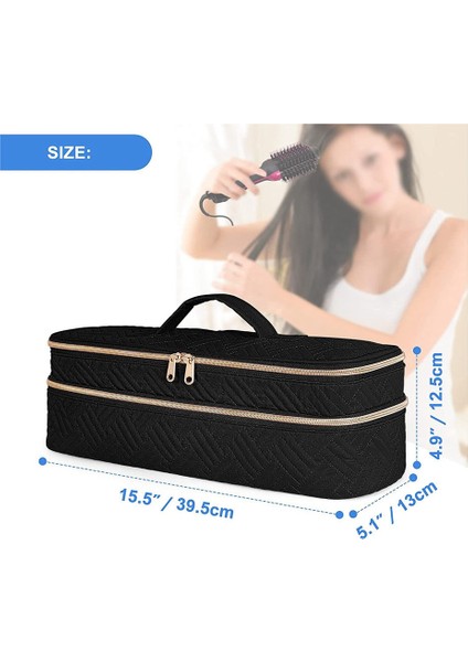 Taşıma Çantası Saç Kurutma Makinesi/Volumizer/Şekillendirici, Saç Aletleri Bölücüler Ile Saç Stilisti Için Yalıtımlı Saklama Çantası Organizatör (Yurt Dışından) indirimleri