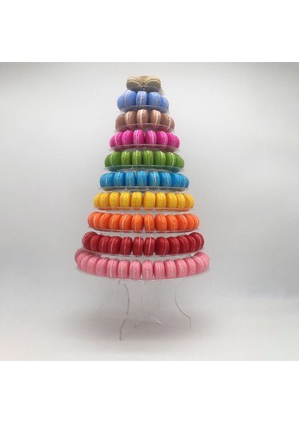 10 Katlı Macaron Kulesi Acıbadem Kurabiyesi Ekran Standı Bebek Duş Doğum Günü Partisi Kek Dekorasyon Malzemeleri Düğün Dekorasyon Şeffaf (Yurt Dışından)