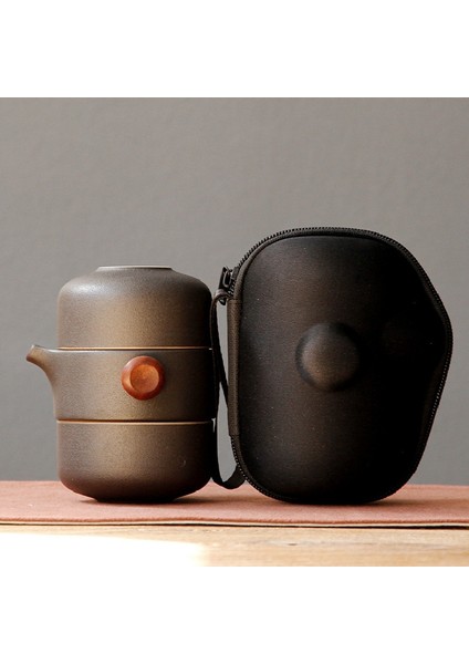 Japon Tarzı Seramik Çaydanlık Kapaklı Kase Çay Fincanı El Yapımı Taşınabilir Seyahat Ofis Çay Seti-Yeşil (Yurt Dışından) fiyatları