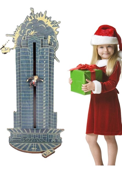 Noel Takvimi 2023 Gruber Takvimi Ahşap Takvim Noel Geri Sayımı Mavi (Yurt Dışından)