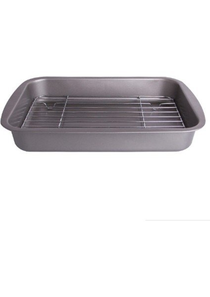 Çıkarılabilir Soğutma Raflı Fırın Tepsisi Fırın Için Kullanılan Fırın Tavası Sac Yapışkansız Fırın Tepsisi Ekmek Barbekü Örgü Rafı Yağ Filtresi Rafı S (Yurt Dışından)