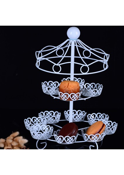 2 Katmanlı-12 Sayım Cupcake Standı Tutucu Ekran Düğün Pastası Bardak Ekran Standı (Yurt Dışından)