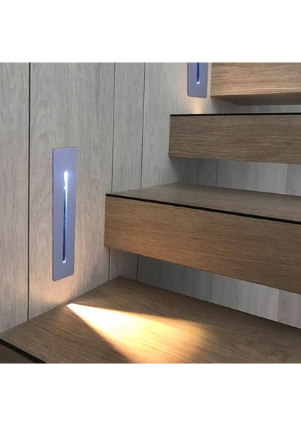 3w Gömme Led Merdiven Işık Kapalı Led Duvar Lambası Köşe Duvar Işıkları Merdiven Basamağı Merdiven Koridor Merdiven Lambası Ayak Işığı Otel Ev Beyaz (Yurt Dışından)