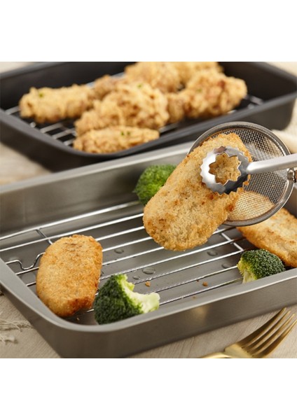 Çıkarılabilir Soğutma Raflı Fırın Tepsisi Fırın Için Kullanılan Fırın Tavası Sac Yapışkansız Fırın Tepsisi Ekmek Barbekü Örgü Rafı Yağ Filtresi Rafı S (Yurt Dışından) indirimleri