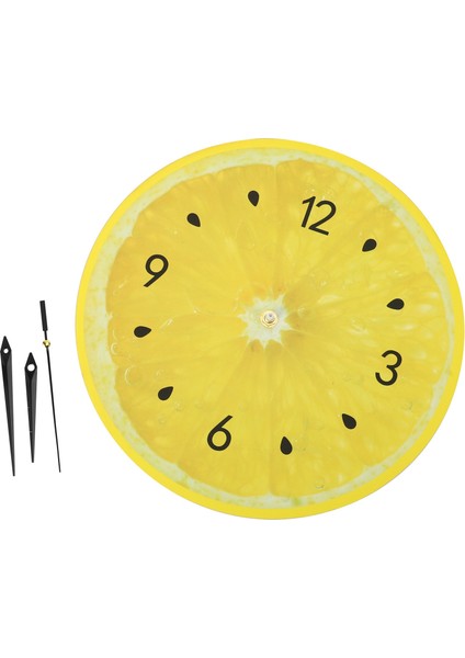 Limon Meyve Duvar Saati Saatleri Ev Dekor Oturma Odası Saati Tropikal Meyve Duvar Sanatı Saati (Yurt Dışından)