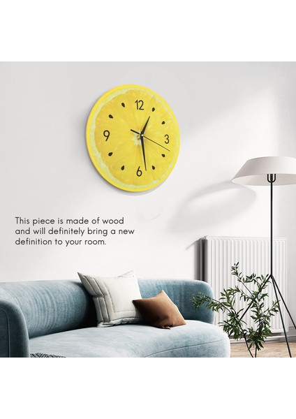 Limon Meyve Duvar Saati Saatleri Ev Dekor Oturma Odası Saati Tropikal Meyve Duvar Sanatı Saati (Yurt Dışından) modelleri