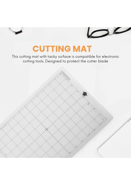 3 Adet Yedek Kesme Mat Yapışkan Mat Ölçüm Izgarası Ile 8 Tarafından 12-Inch Silhouette Cameo Keşfet Plotter Makinesi (Yurt Dışından)